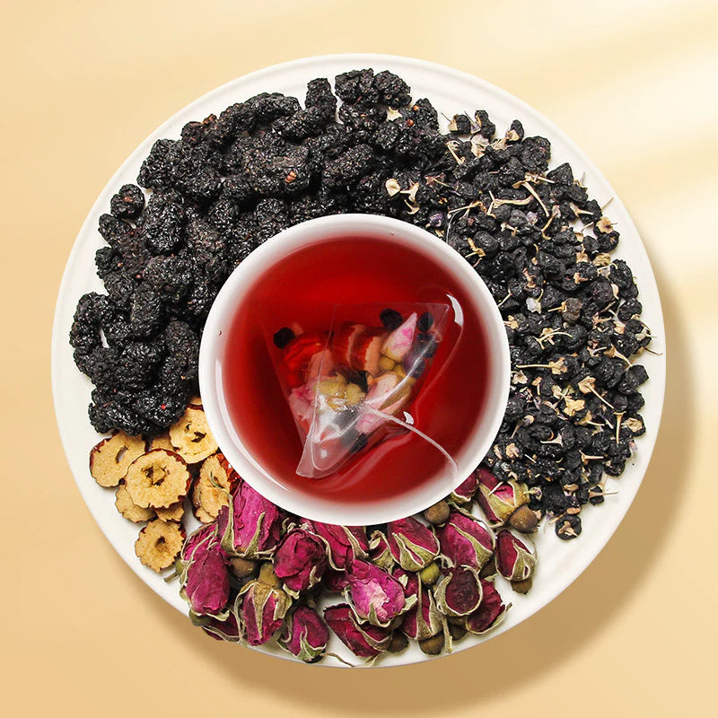 Té de rosa de morera 250 g (10 g x 25 bolsas) x 2 paquetes