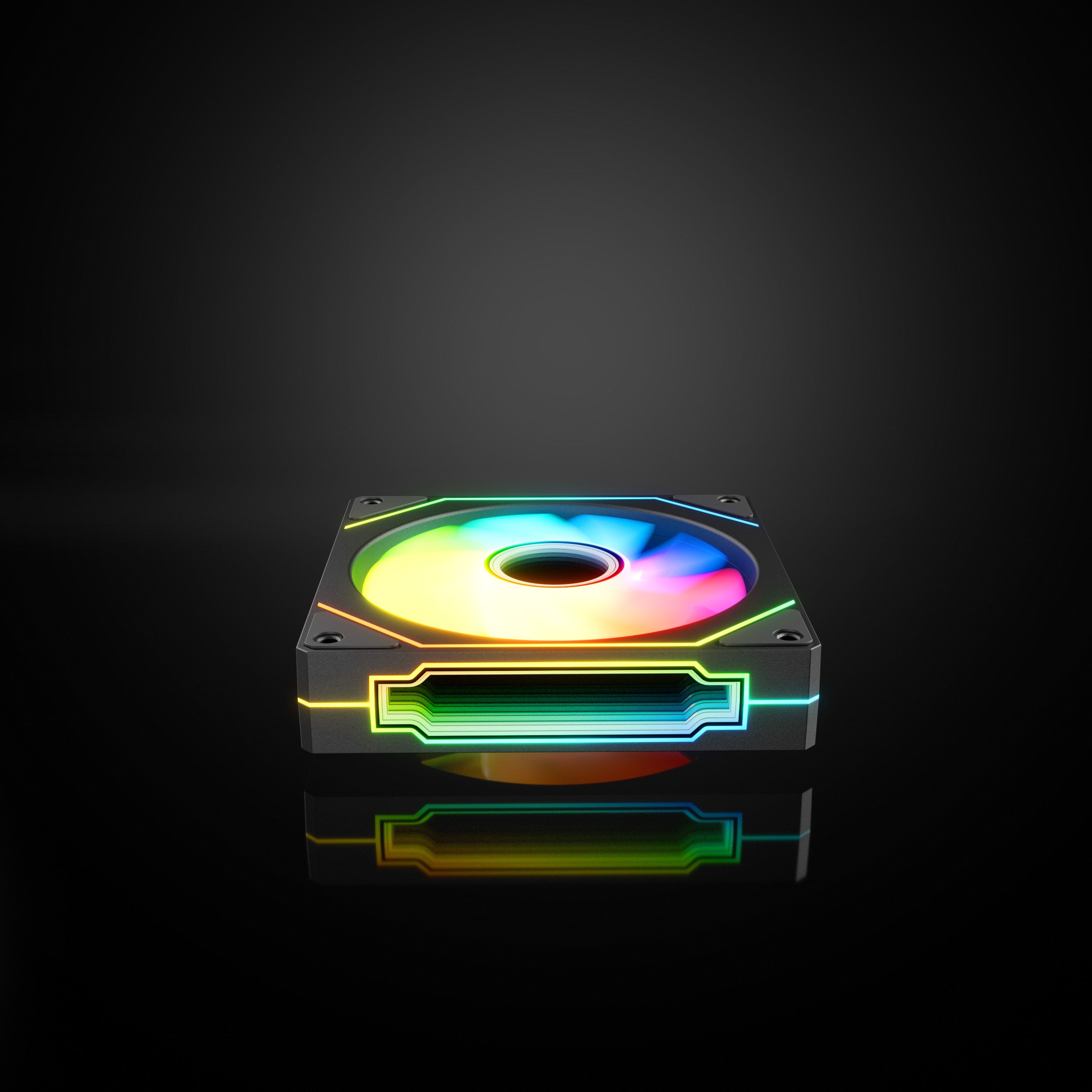 Evounic 120mm RGB/ARGB Case Fan Kit with Remote Control and 6-Port Controller Hub, Quiet Cooling 6-Pack PC Fans for Gaming Desktop Computers