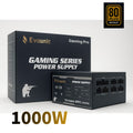 1000W 80 Plus Bronze Certified ATX Power Supply – Full Modular PSU with Active PFC, Dual/Quad Core Support, SLI/Crossfire, Haswell Ready – Gaming/Desktop PC Compatible (1000W Non-Modular)