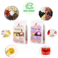 Loose Leaf Herbal Fruit Flower Tea - Pear Loquat Tea & Mulberry Rose Tea - 75 teabags (17.6oz) -  Throat Comfort, Soothes the Throat, Clean Lungs, Coughs, Vitamin C, a Good Night's Sleep, Great Taste, 100% Natural Whole Material, Stress Relief