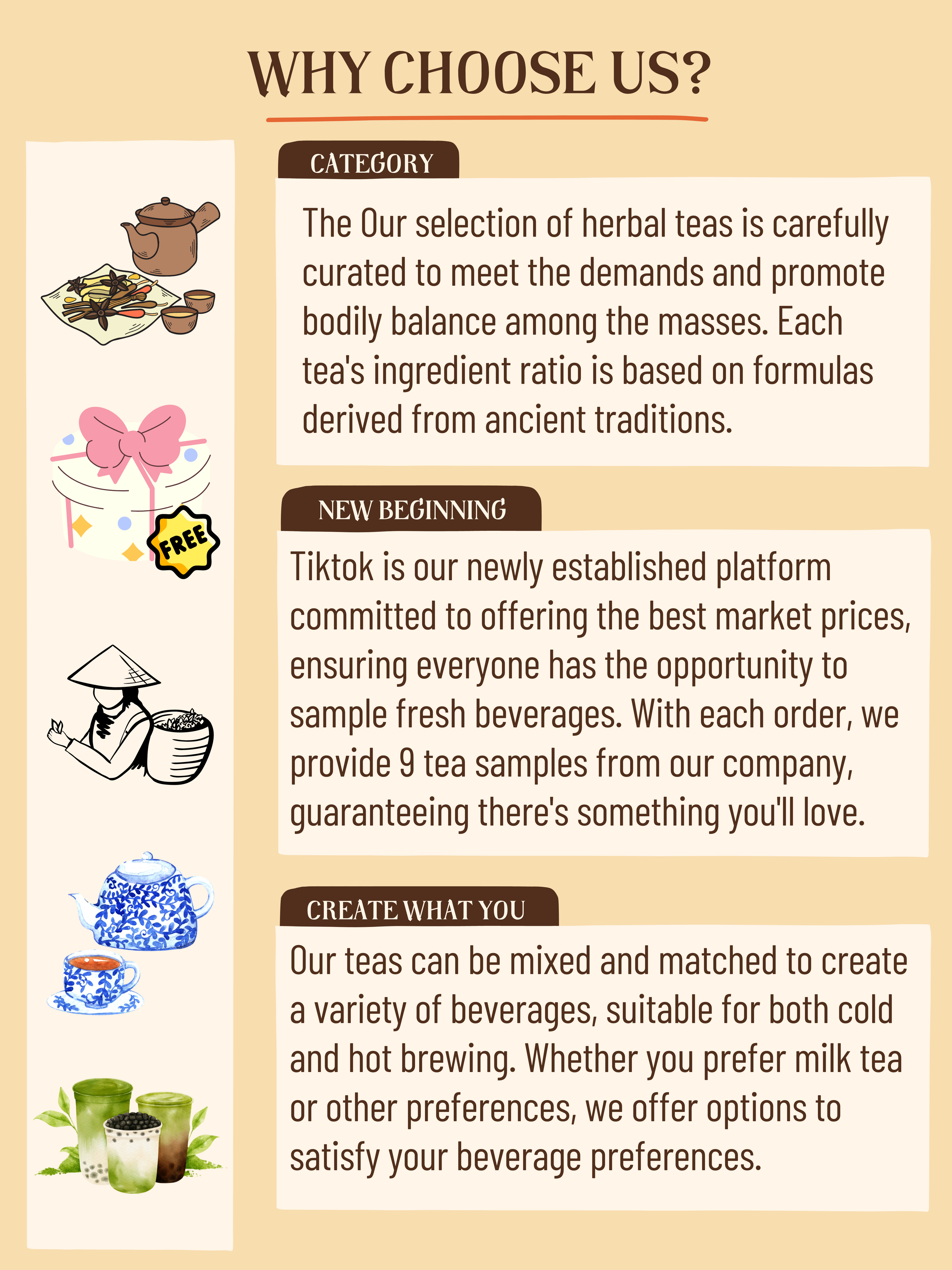 Goddess Herbal Tea Beverage - Natural Material Ginger & Red Dates Tea 250g (10g x 25 bags)