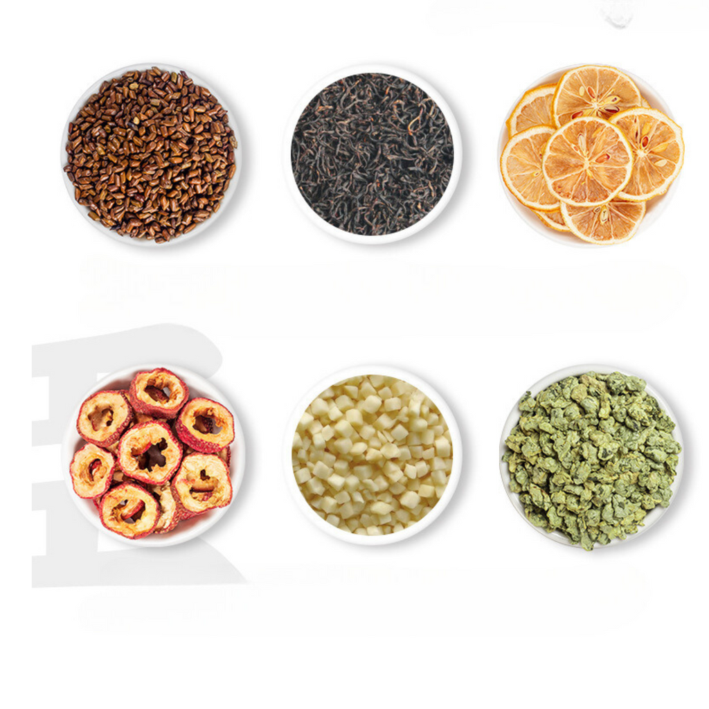 Bebida de material natural de té de hierbas - Té afrutado de manzana y limón 277 g (18,5 g x 15 latas)
