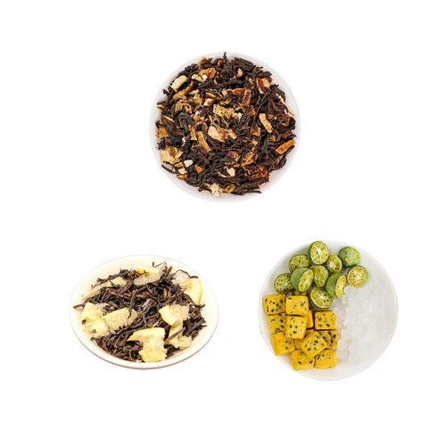 Bebida combinada de té de hierbas Goddess, material natural con azúcar saludable: 3 bolsas de 26,5 oz, 75 bolsitas de té con regalo gratis, 9 muestras 1 