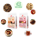 Loose Leaf Fruit Tea - Tangerine Peel Pu’er Tea & Ginger & Red Dates Tea - 75 teabags (14.1oz) - Immune, Caffeinated, Skin Detox, Menstrual, Great Taste, 100% Natural Whole Material, No Gluten, Positive Energy, Stress Relief