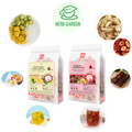 Loose Leaf Fruit Tea - Green Orange Passion Fruit Tea & Ginger & Red Dates Tea - 50 teabags (17.6oz) - Skin Detox, Menstrual, Great Taste, 100% Natural Whole Material, No Gluten, Positive Energy, Stress Relief