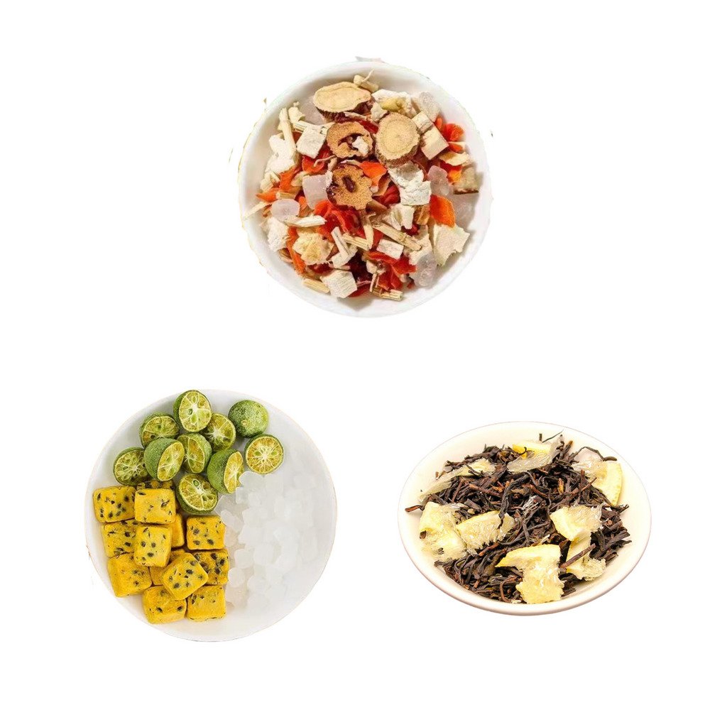 Goddess Herbal Tea Combo Beverage Natural Material Sweet Taste with Healthy Sugar- 3 bags 26.5oz 75 teabags With Free Gift 9 Samplers 1