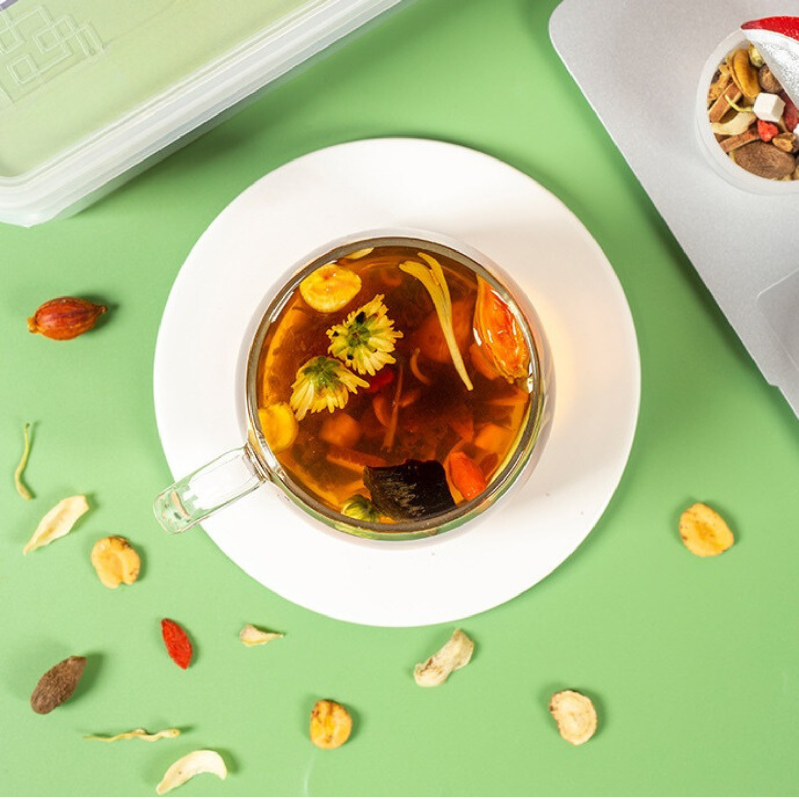 Bebida de material natural de té de hierbas - Té de crisantemo de fruta del monje 277 g (18,5 g x 15 latas) 