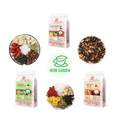 Loose Leaf Herbal Fruit Flower Tea Beverage - Pear Loquat Tea & Honeysuckle Chrysanthemum Tea & Tangerine Peel Pu’er Tea - 150 teabags (22.9oz) -  Immune, Detox, Soothes Throat, Clean Lungs, Coughs, Vitamin C, 100% Natural Material