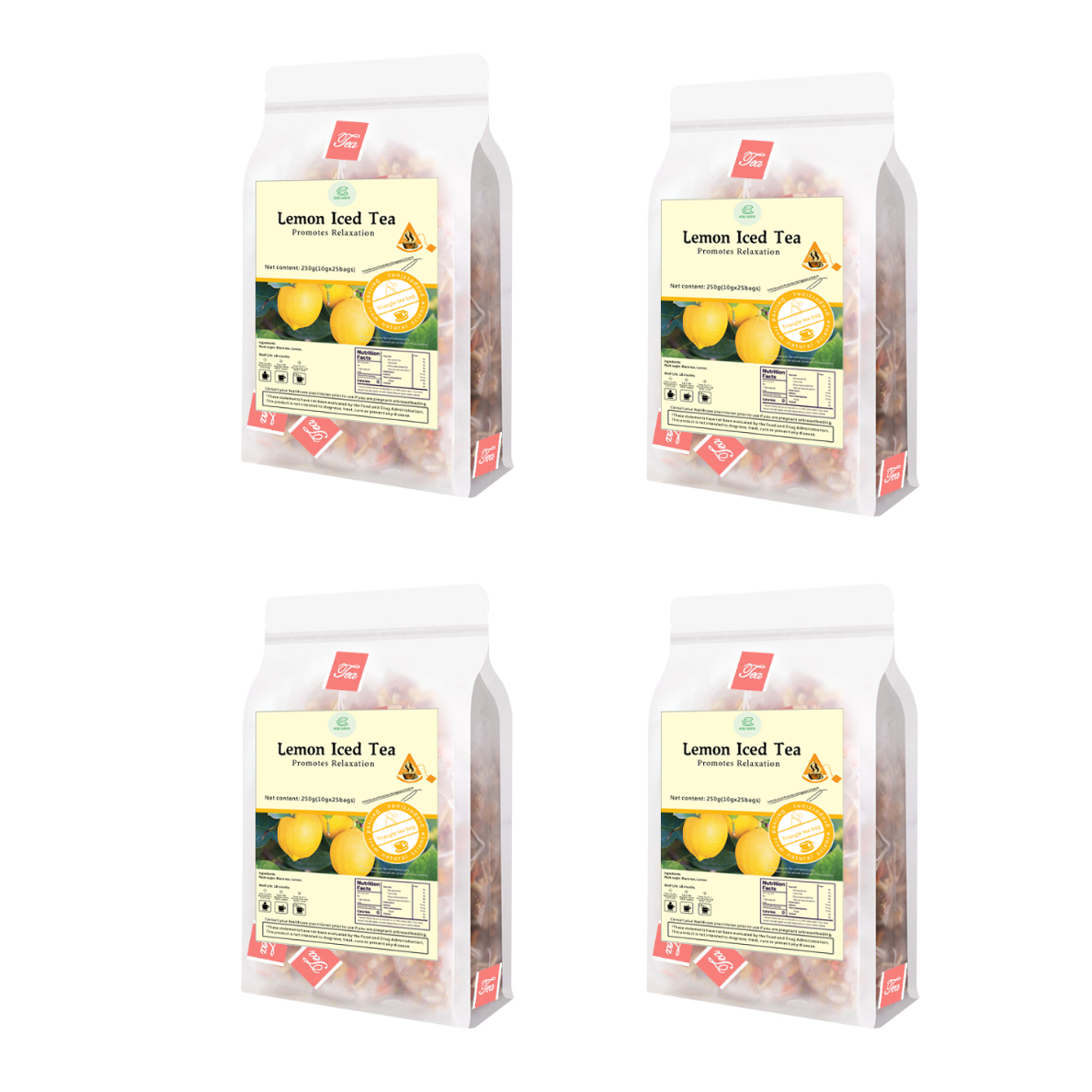 Goddess Herbal Tea Beverage - Natural Material Lemon Iced Tea 250g (10g x 25 bags)