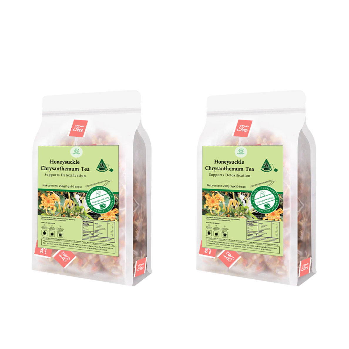 Goddess Herbal Tea Beverage - Natural Material Honeysuckle Chrysanthemum Tea 250g (5g x 50 bags)