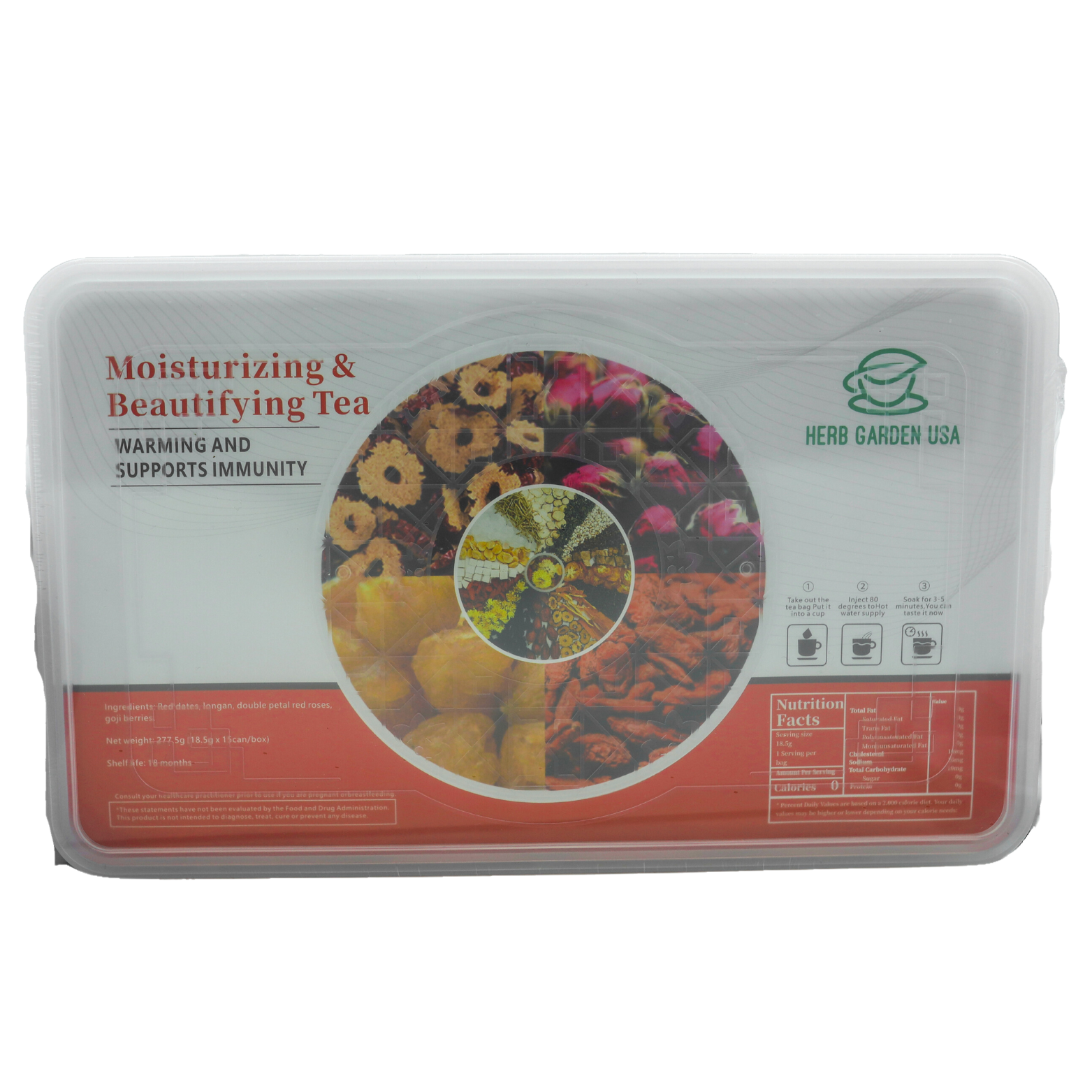 Té Hidratante y Embellecedor 277g (18,5gx 15 latas)