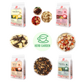 Loose Leaf Herbal Fruit Flower Tea Beverage - Lemon Iced Tea & Tangerine Peel Pu’er Tea & Bamboo Cane & Thatch Root Tea & Ginger & Red Dates Tea - 150 teabags (31.7oz) -  Skin Detox, Menstrual, Immune, Vitamin C, Good Sleep, 100% Natural Whole Material
