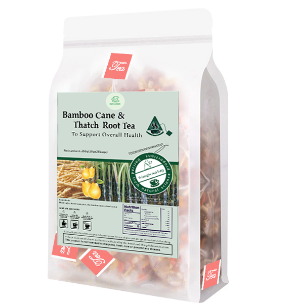 Bebida de té de hierbas Goddess - Material natural Té de caña de bambú y raíz de paja 250 g (10 g x 25 bolsas) 