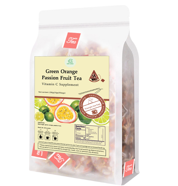 Goddess Herbal Tea Beverage - Natural Material Green Orange Passion Fruit Tea 250g (10g x 25 bags)