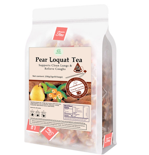 Bebida de té de hierbas Goddess - Té de níspero de pera de material natural 250 g (5 g x 50 bolsas)
