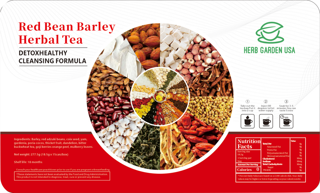 Bebida de material natural de té de hierbas - Té de hierbas de cebada de frijol rojo 277 g (18,5 g x 15 latas)