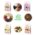 Loose Leaf Herbal Fruit Flower Tea Beverage - Pear Loquat Tea & Mulberry Rose Tea & Lemon Iced Tea &Tangerine Peel Pu’er Tea - 150 teabags (31.7oz) - Immune, Throat Comfort, Good Sleep, 100% Natural Whole Material