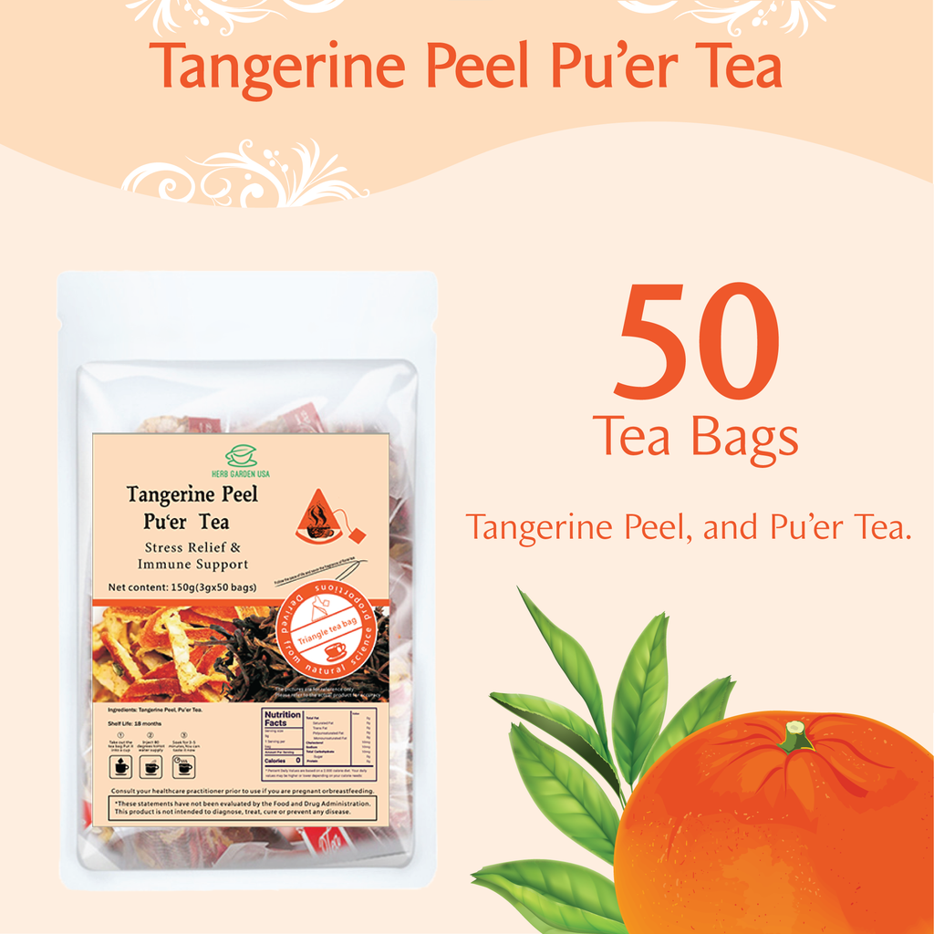 Loose Leaf Herbal Fruit Flower Tea Beverage - Pear Loquat Tea & Lemon Iced Tea & Tangerine Peel Pu’er Tea & Bamboo Cane & Thatch Root Tea - 150 teabags (31.7oz) - Immune, Vitamin C, Throat Comfort, Good Sleep, 100% Natural Whole Material