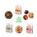 Loose Leaf Herbal Fruit Flower Tea Beverage - Tangerine Peel Pu’er Tea & Bamboo Cane & Thatch Root Tea & Ginger & Red Dates Tea - 100 teabags (22.9oz) - Skin Detox, Menstrual, Immune, Caffeinated, Vitamin C, 100% Natural Material