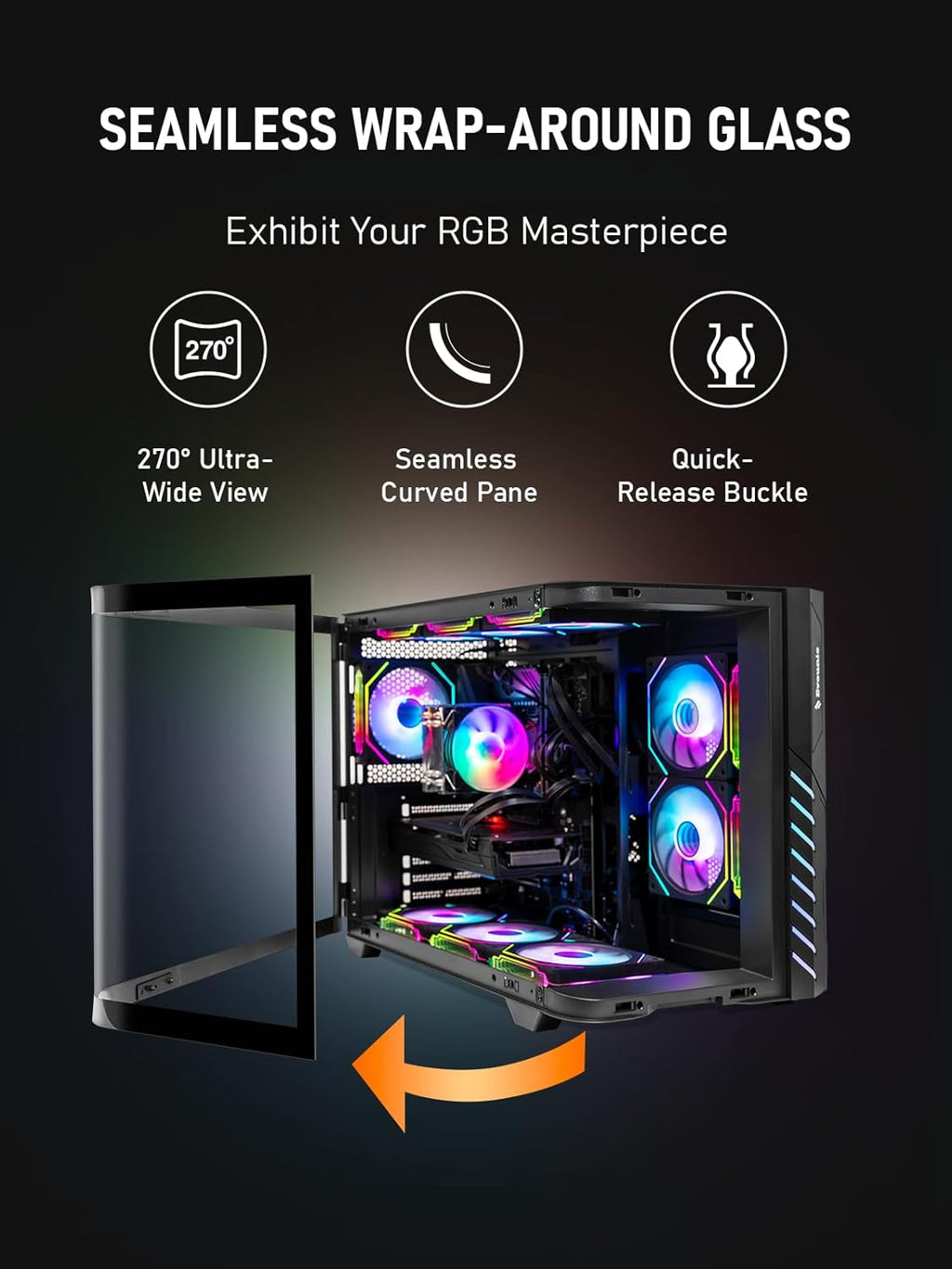 Gaming PC Desktop – i7 11th GEN up to 4.9 GHz 16-Threads, RTX 2070 8GB, 32GB DDR4 RAM, 1TB NVMe SSD, Wi-Fi 6 & BT 5.4, 9× ARGB Cooling Fans, Win11 Pro, 650W PSU, High-Performance Gaming Tower