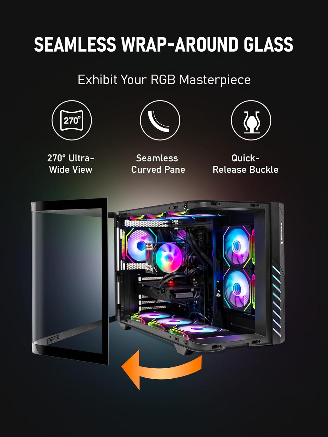 Gaming PC Desktop – i7 11th GEN up to 4.9 GHz 16-Threads, RTX 2070 8GB, 32GB DDR4 RAM, 1TB NVMe SSD, Wi-Fi 6 & BT 5.4, 9× ARGB Cooling Fans, Win11 Pro, 650W PSU, High-Performance Gaming Tower