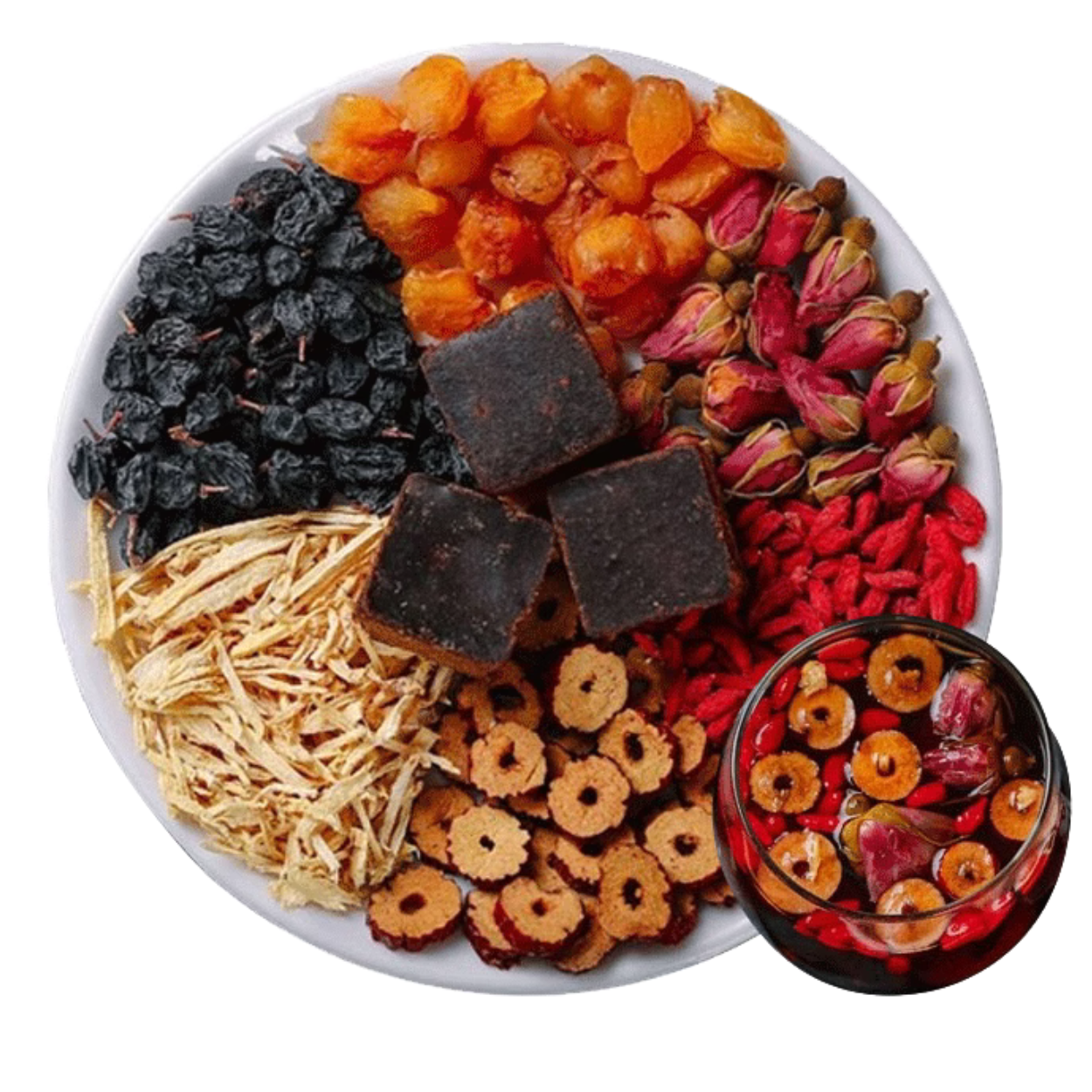 Mezcla de diosa de té de hierbas con regalo, 9 muestras, bebida natural, té de caña de bambú y raíz de paja, 8,8 oz, 250 g (10 g x 25 bolsas)